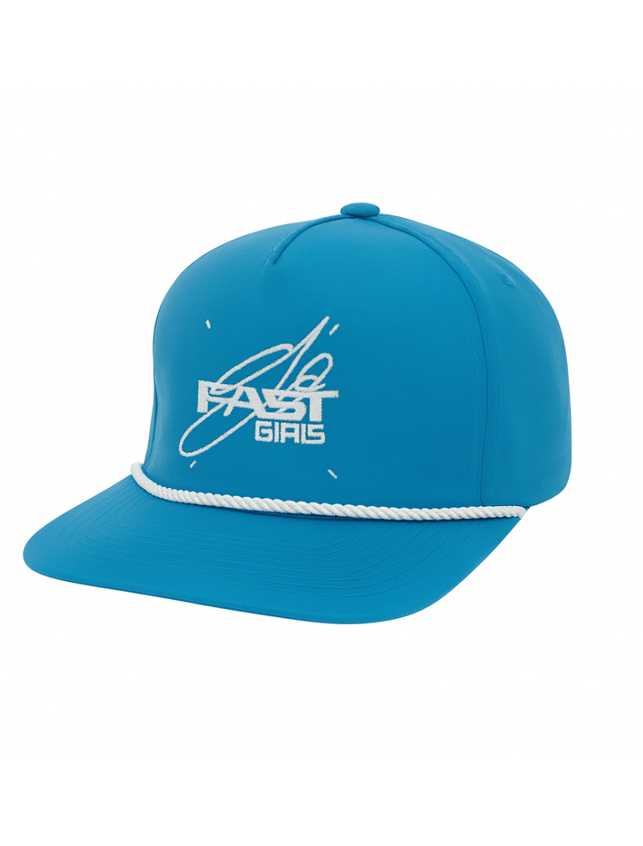 Blue Script Rope Hat