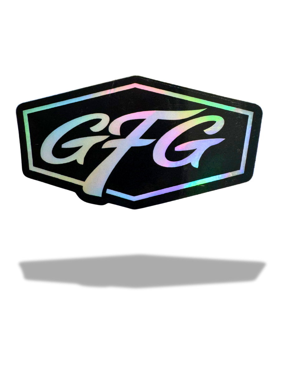 Holographic GFG Racing Sticker