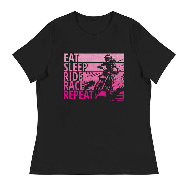Eat Sleep Ride Race Repeat T-Shirt