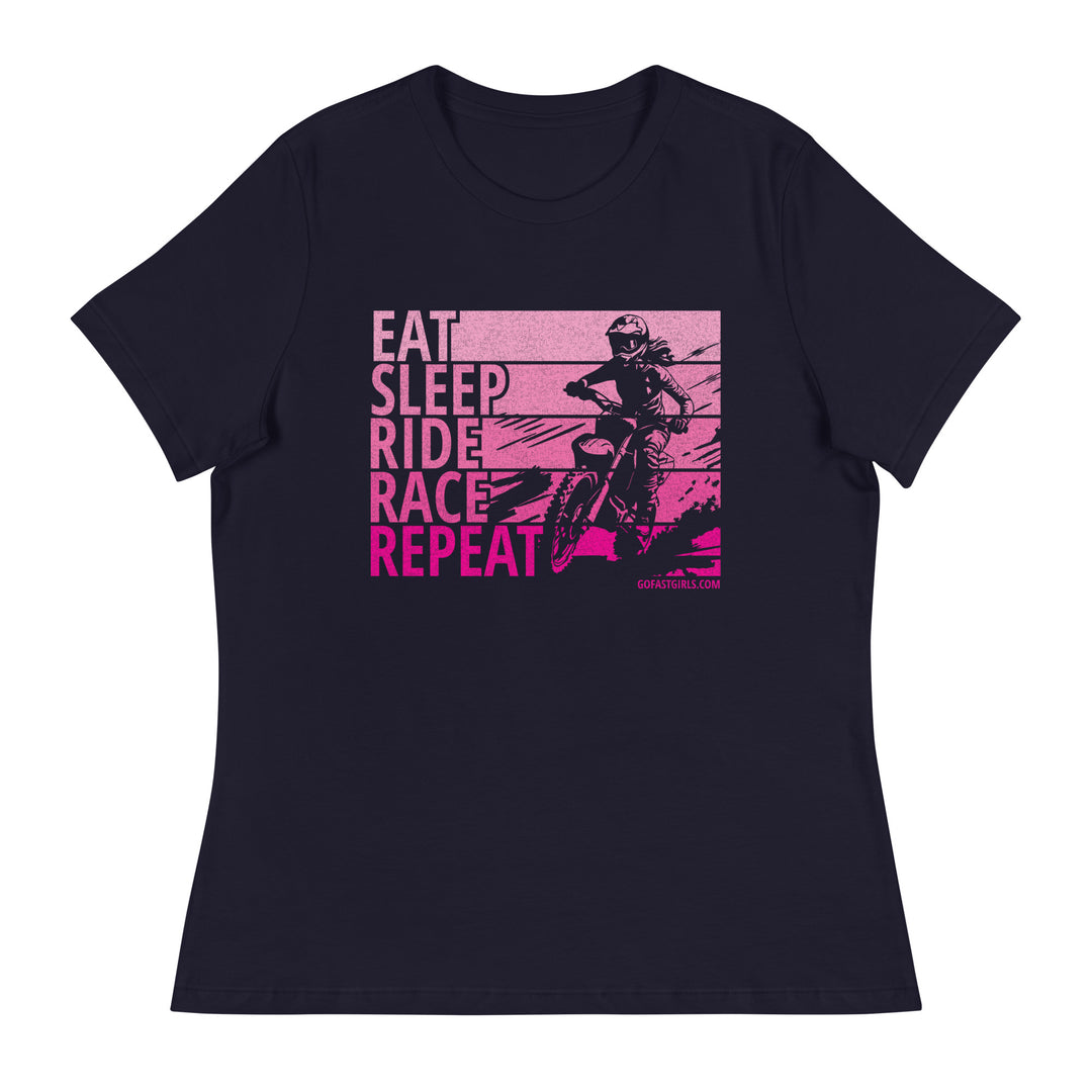 Eat Sleep Ride Race Repeat T-Shirt