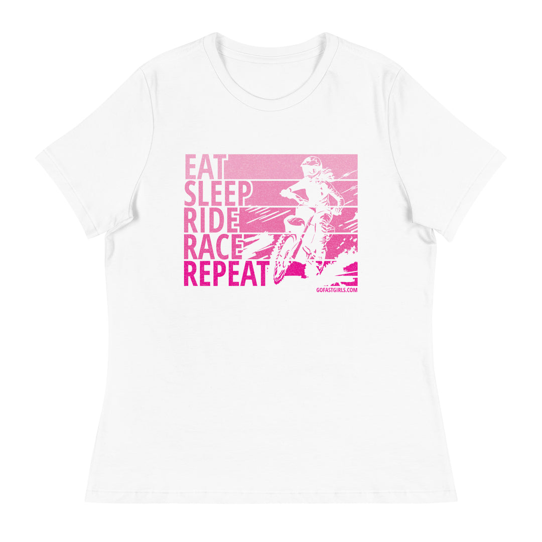 Eat Sleep Ride Race Repeat T-Shirt