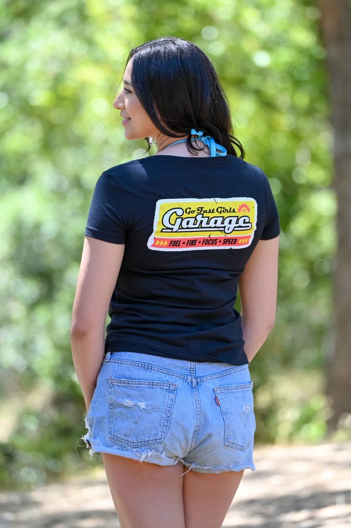 Vintage Garage V-Neck T-shirt