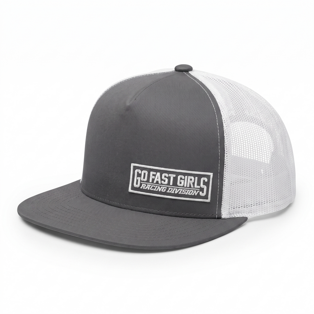 Racing Division S.P. Hat — front three-quarter product shot, embroidered patch