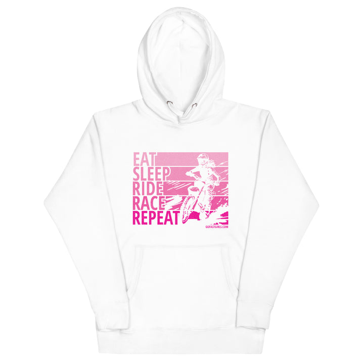 Eat Sleep Ride Race Repeat Hoodie