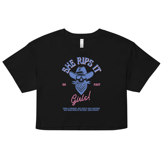 She Rips It Women’s crop top