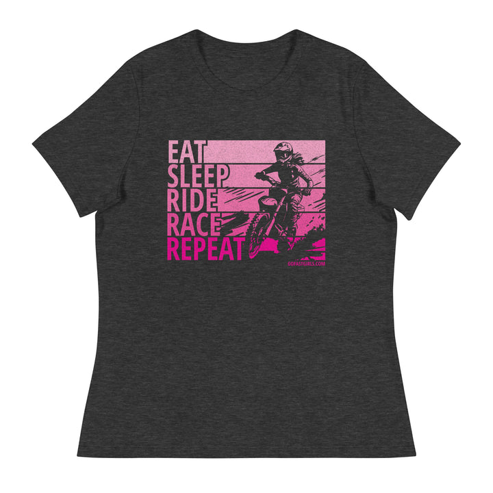 Eat Sleep Ride Race Repeat T-Shirt