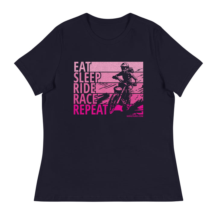 Eat Sleep Ride Race Repeat T-Shirt